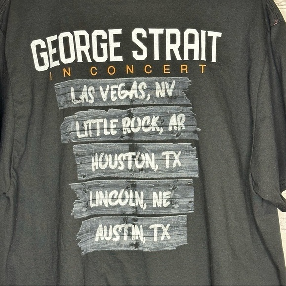 George Strait black short sleeve concert T-shirt - Picture 5 of 7